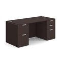 Officesource OS Laminate Collection Double Full Pedestal Desk - 66'' x 30'' DBLFDPL102ES